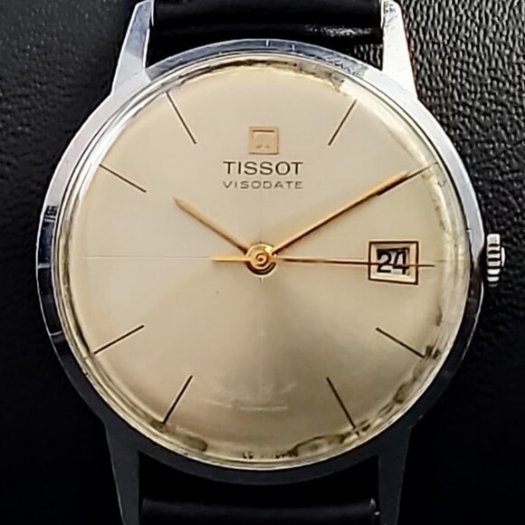 Vintage Tissot Visodate Men’s Stainless Steel Manual Wind Dress Watch - Picture 1 of 6